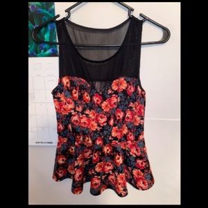 Rose Top | red/black | XS